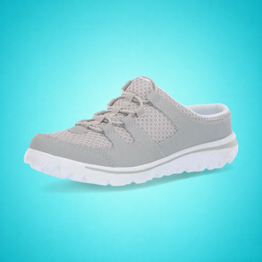 New Propet‎ Women's Grey Travel Active Slide Sneakers, Size 8X (2E) WAT011M